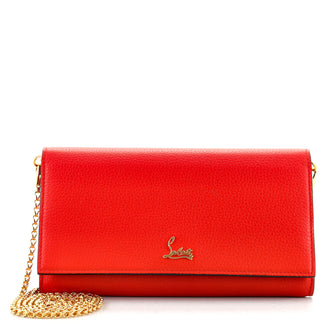 Christian Louboutin Boudoir Chain Wallet Leather