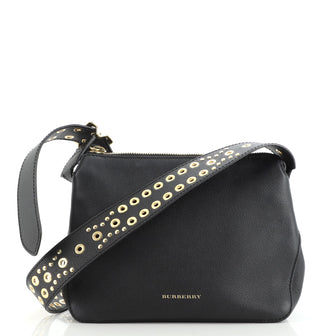Burberry Helmsley Crossbody Bag Leather with Eyelet Detail Small