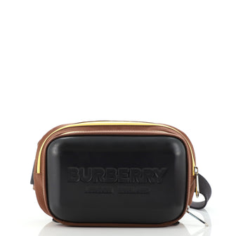 Burberry Logo Belt Bag Embossed Leather and Nylon