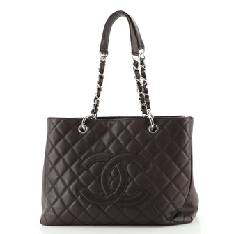 Chanel Grand Shopping Tote Quilted Caviar