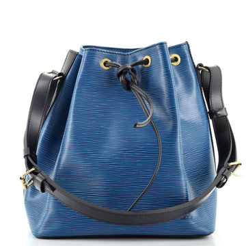 Louis Vuitton Bicolor Petit Noe Handbag Epi Leather