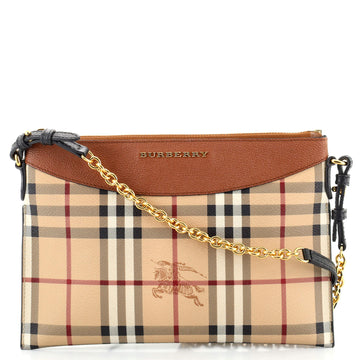Burberry Peyton Crossbody Bag Horseferry Check Canvas