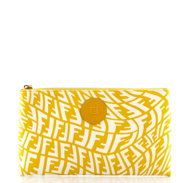 Fendi Zip Pouch Vertigo Zucca Canvas Small