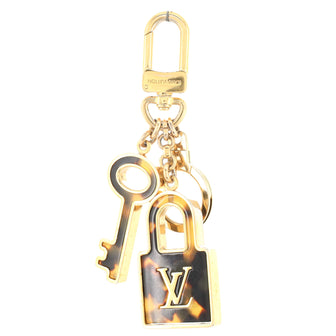 Louis Vuitton Confidence Bag Charm and Key Holder Tortoise Acetate and Metal