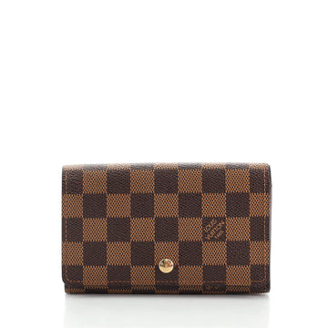 Louis Vuitton Porte Monnaie Tresor Wallet Damier