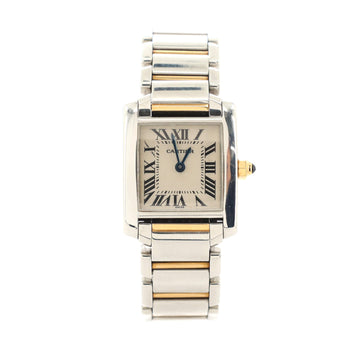 Cartier Tank Francaise Quartz Watch Stainless Steel and Yellow Gold 20