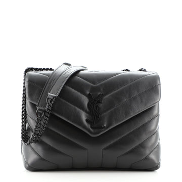 Saint Laurent LouLou Shoulder Bag Matelasse Chevron Leather Small