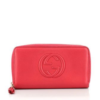 Gucci Soho Zip Around Wallet Leather