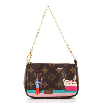 Louis Vuitton Pochette Accessoires Limited Edition Monogram Canvas Mini