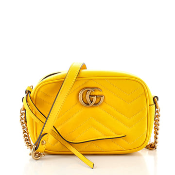 Gucci GG Marmont Shoulder Bag Matelasse Leather Mini