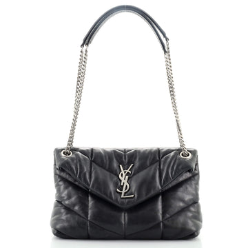 Saint Laurent LouLou Puffer Shoulder Bag Quilted Leather Small