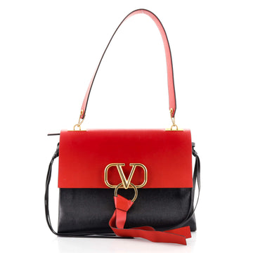 Valentino VRing Shoulder Bag Leather Medium