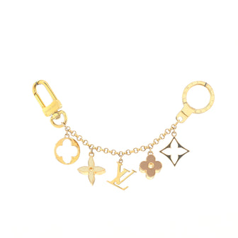 Louis Vuitton Fleur de Monogram Bag Charm and Key Holder Resin and Brass