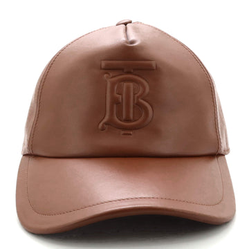 Burberry TB Monogram Motif Baseball Cap Leather