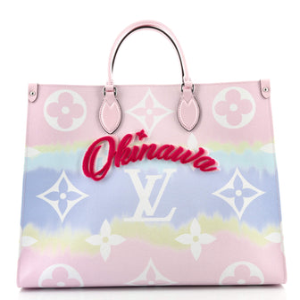 Louis Vuitton OnTheGo Tote Limited Edition Cities Escale Monogram Giant GM