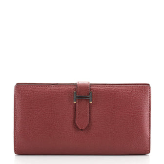 Hermes Bearn Wallet Chevre Mysore Long