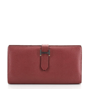 Hermes Bearn Wallet Chevre Mysore Long