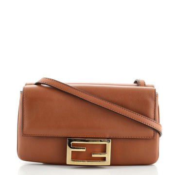 Fendi Duo Baguette Crossbody Bag Leather Small