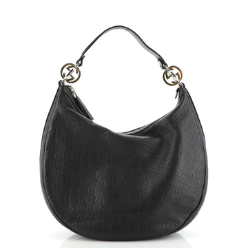 Gucci Twins Hobo Guccissima Leather Medium