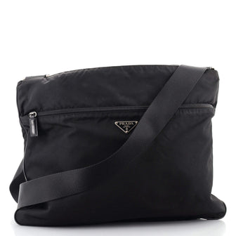 Prada Front Pocket Messenger Bag Tessuto Large