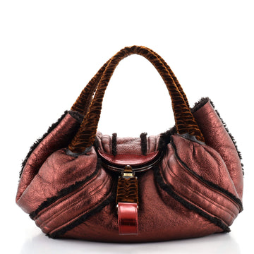 Fendi Spy Bag Leather with Shearling and Velvet