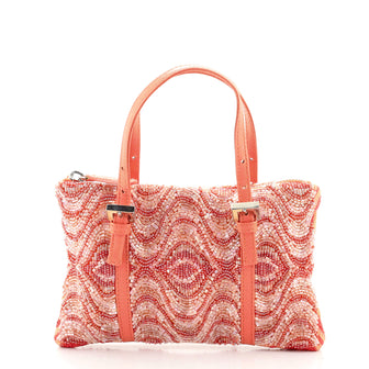 Fendi Vintage Belt Tote Beaded Small
