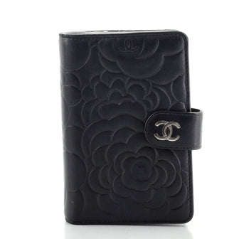 Chanel CC French Wallet Camellia Lambskin Small