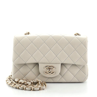 Chanel Classic Single Flap Bag Quilted Lambskin Mini