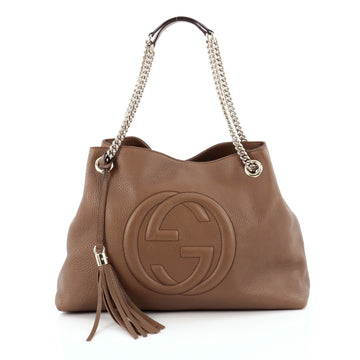 Gucci Soho Shoulder Bag Chain Strap Leather Medium