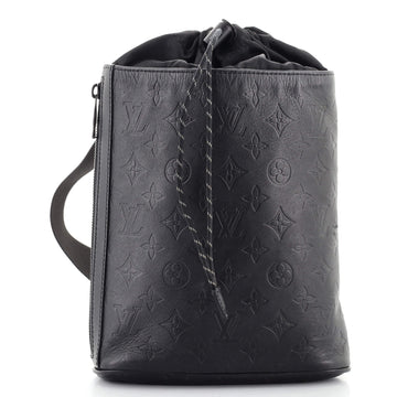 Louis Vuitton Chalk Sling Bag Monogram Shadow Leather