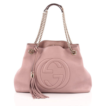 Gucci Soho Shoulder Bag Chain Strap Leather Medium