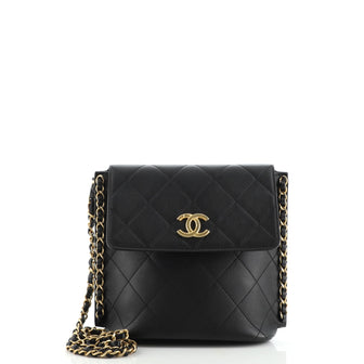 Chanel Chain Flap Hobo Quilted Calfskin Small