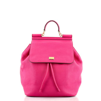 Dolce & Gabbana Miss Sicily Backpack Leather Medium