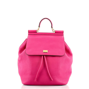 Dolce & Gabbana Miss Sicily Backpack Leather Medium