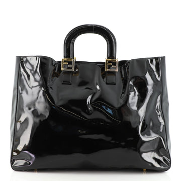 Fendi FF Handle Tote Patent Large