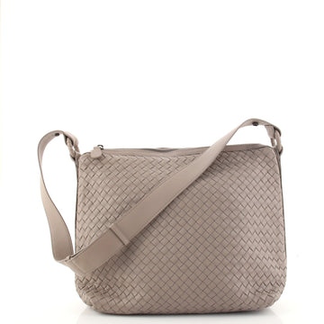 Bottega Veneta Zip Shoulder Bag Intrecciato Nappa Medium