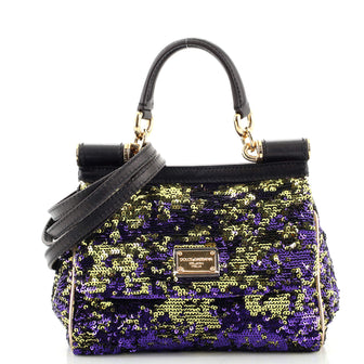Dolce & Gabbana Miss Sicily Bag Sequins Small