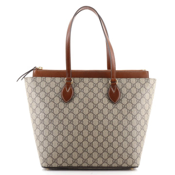 Gucci Linea A Zip Tote GG Coated Canvas Medium