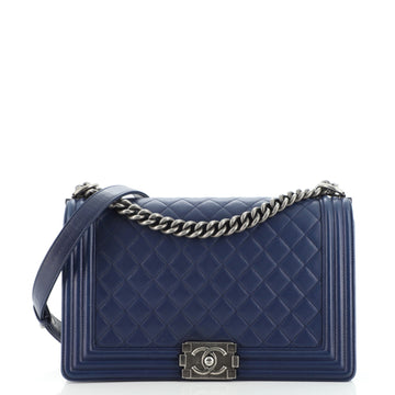 Chanel Boy Flap Bag Quilted Lambskin New Medium