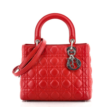 Christian Dior Lady Dior Bag Cannage Quilt Lambskin Medium