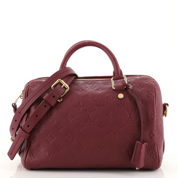 Louis Vuitton Speedy Bandouliere Bag Monogram Empreinte Leather 25