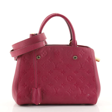 Louis Vuitton Montaigne Handbag Monogram Empreinte Leather BB