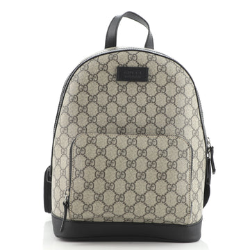 Gucci Zip Pocket Backpack GG Coated Canvas Small