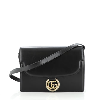 Gucci GG Ring Shoulder Bag Leather Medium