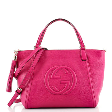 Gucci Soho Convertible Top Handle Bag Leather Small