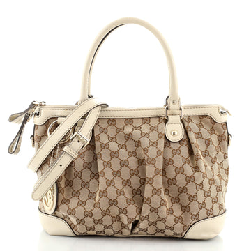 Gucci Sukey Top Handle Satchel GG Canvas Medium