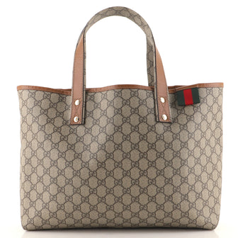 Gucci Web Loop Tote GG Coated Canvas Medium