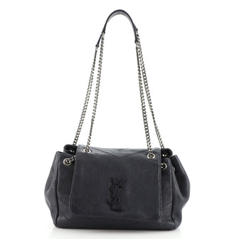 Saint Laurent Nolita Satchel Matelasse Chevron Leather Medium
