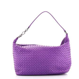 Bottega Veneta Zip Hobo Intrecciato Nappa Medium