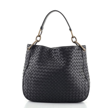 Bottega Veneta Loop Shoulder Bag Intrecciato Nappa Medium